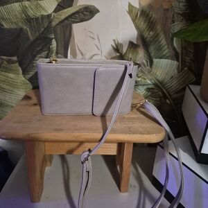 Elegant Gray Women's Crossbody Bag